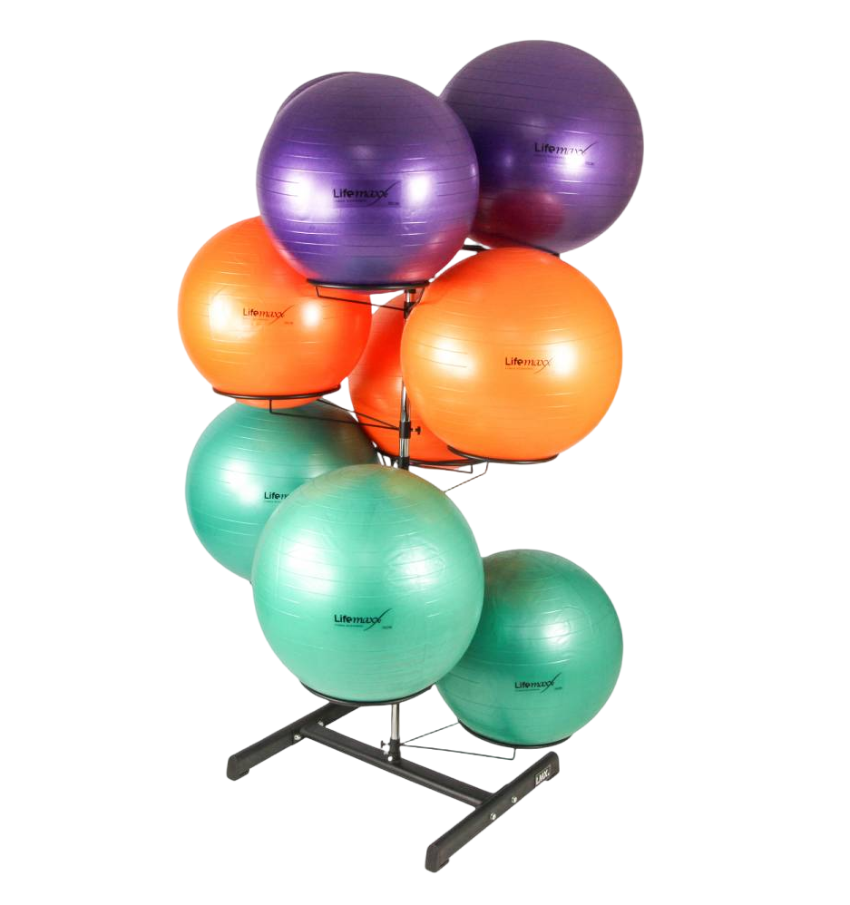 LMX arbre pour ballons / rangement - 9 ballons d'exercice/siège