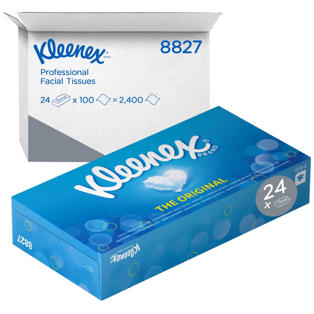 Kleenex tissus - 2 couches - 20,6 x 20 cm (100 pcs)