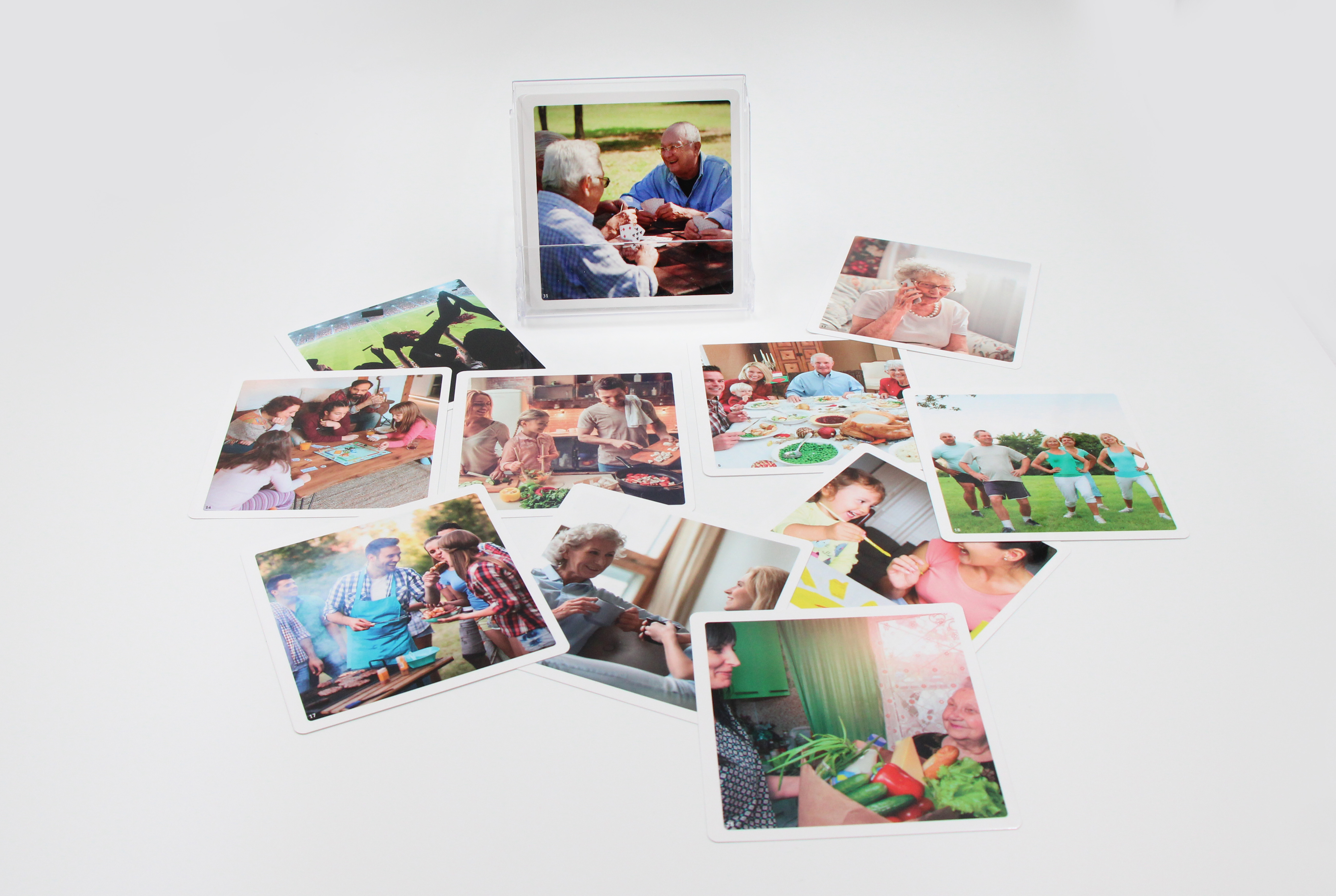Boîte de photos - activités et compétences sociales