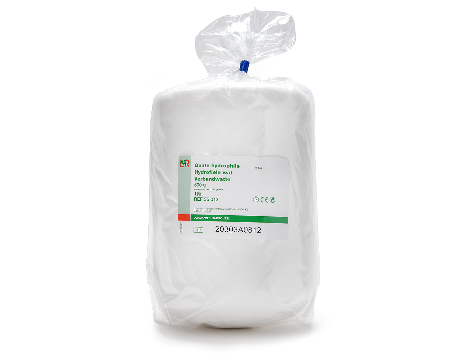 Ouate hydrophile - rouleau - 500 gr