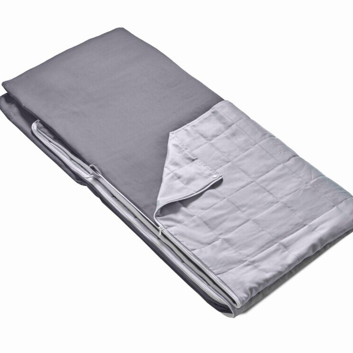 CareCuddle Sleepingbag sac de couchage - coton - 6 kg - 100 x 200 cm - gris foncé