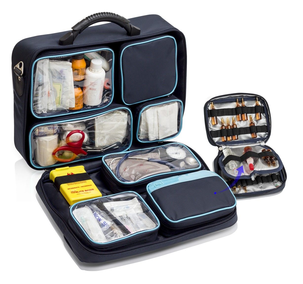 Trousse / malette soins Elite Home Assistance - bleu marine