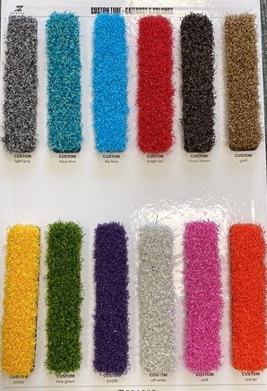Piste de sprint gazon artificiel personnalisée - par m² - sur mesure - couleurs spéciales/>2 couleu