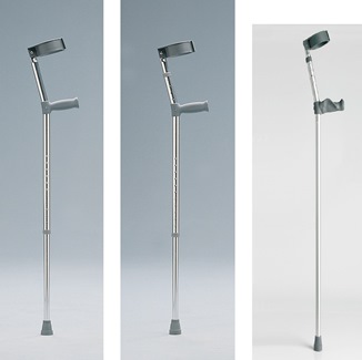 Béquilles de coude Days - poignée standard - doublement réglable - 83 à 110 cm - par pair