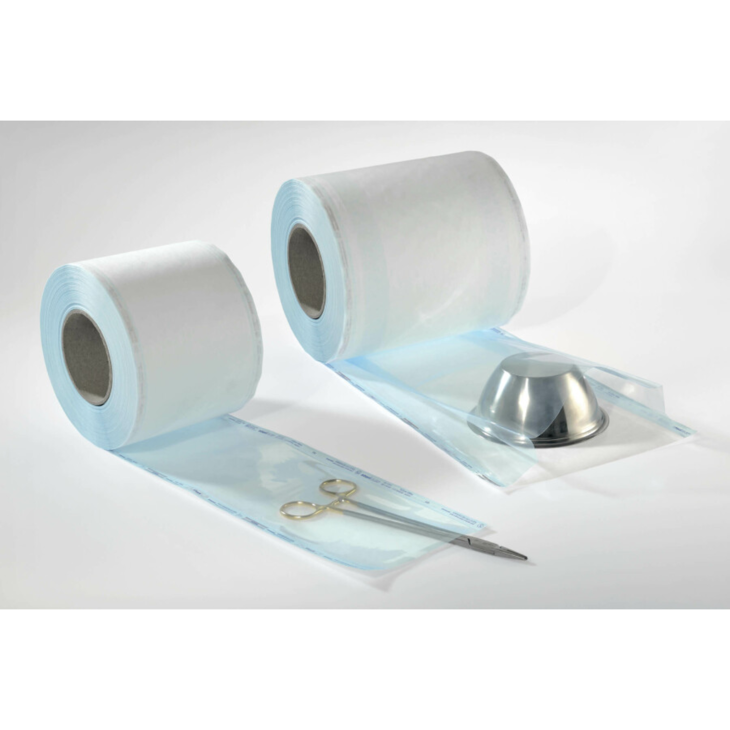 Rouleau de stérilisation avec pli v. autoclave - 25 x 6,5 cm x 100 m