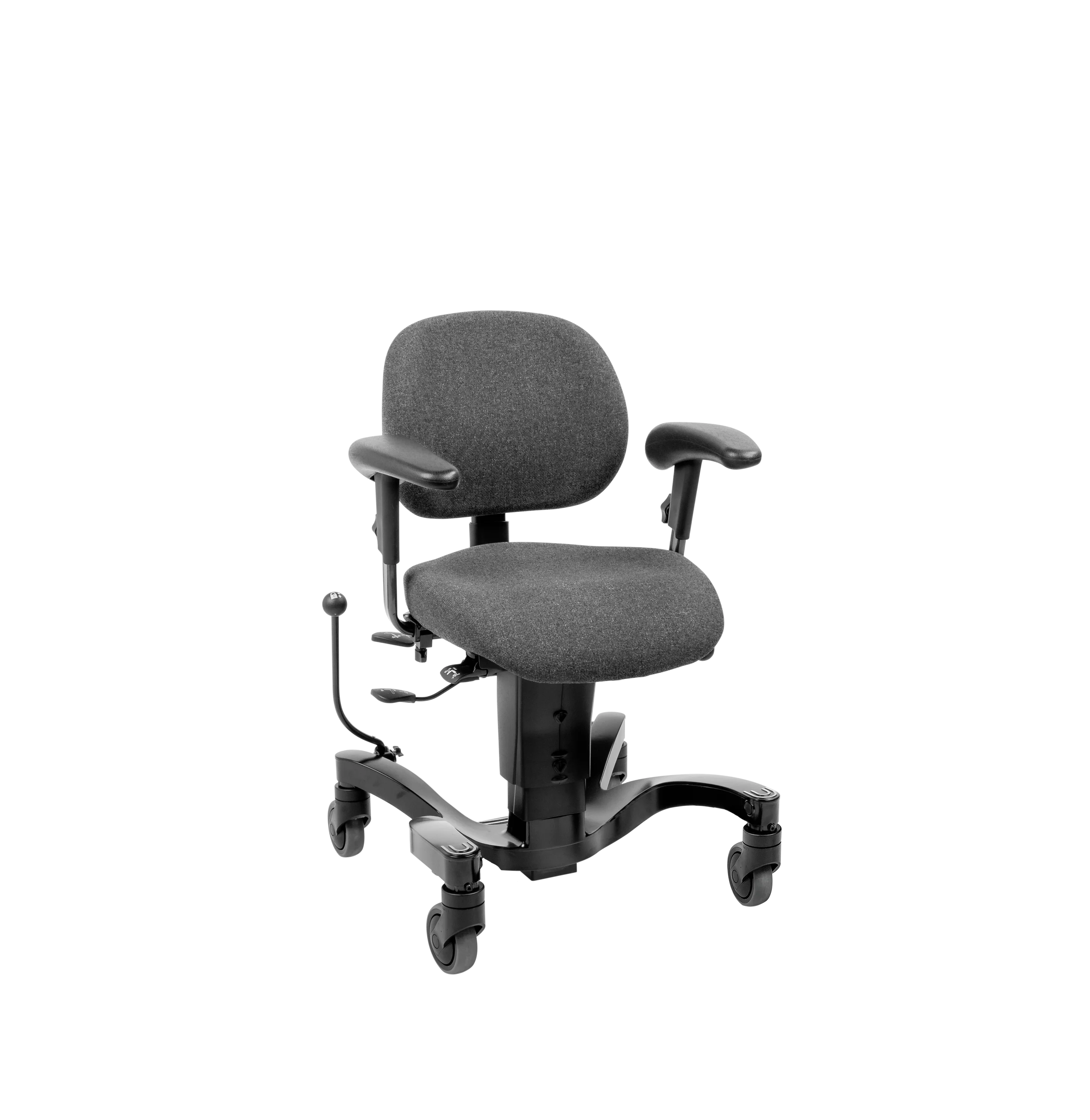 Chaise roulante trotteur Vela Tango 700 Standard - Skai - Noir