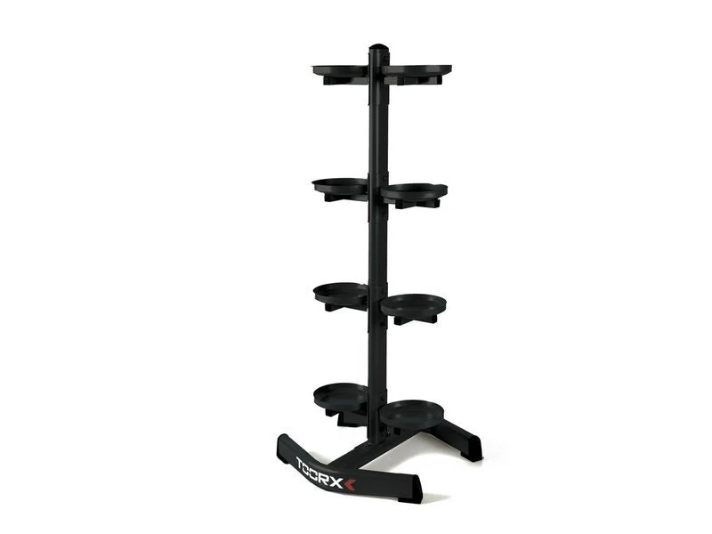 Toorx support de rangement pour kettlebells / medecine balls – 8 plateaux
