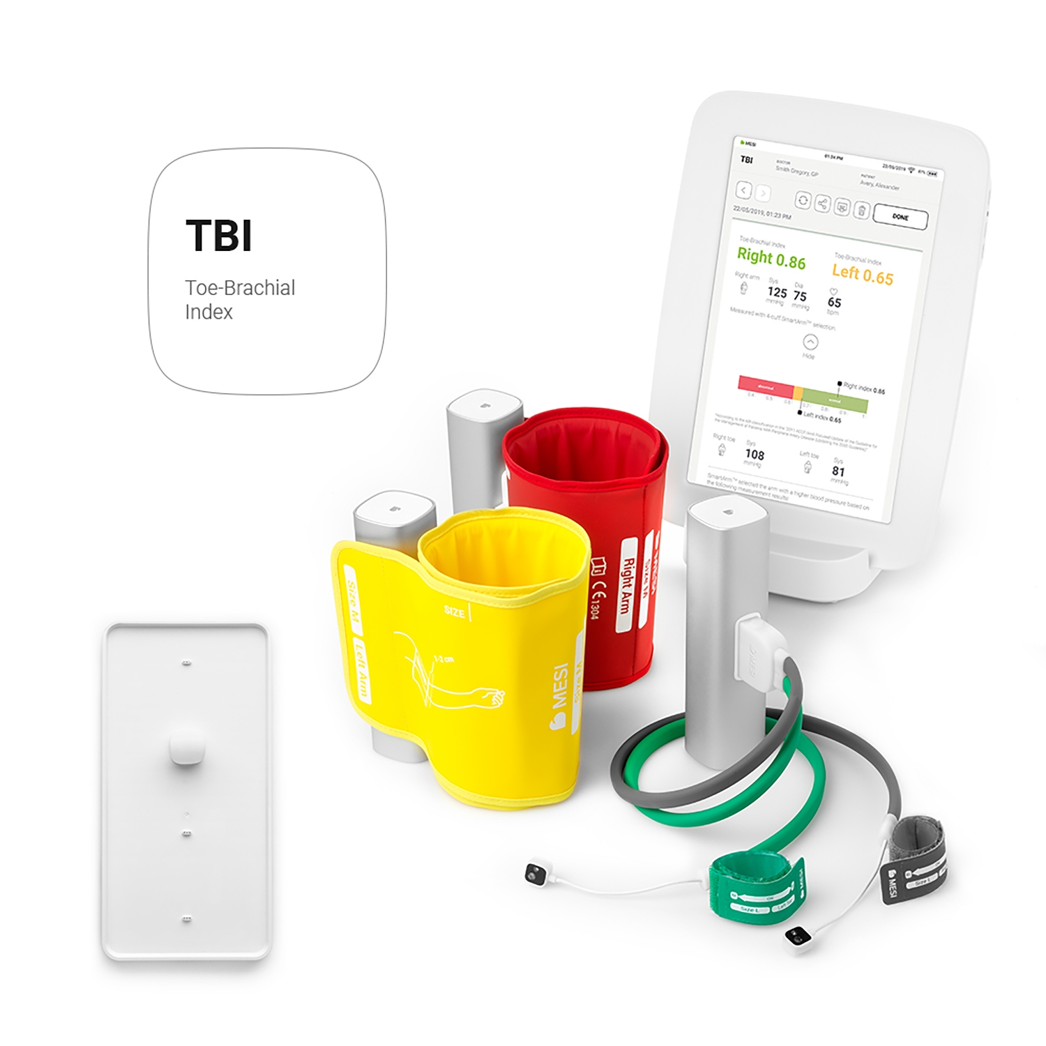 MESI mTABLET + TBI - index brachial orteil - sans fil