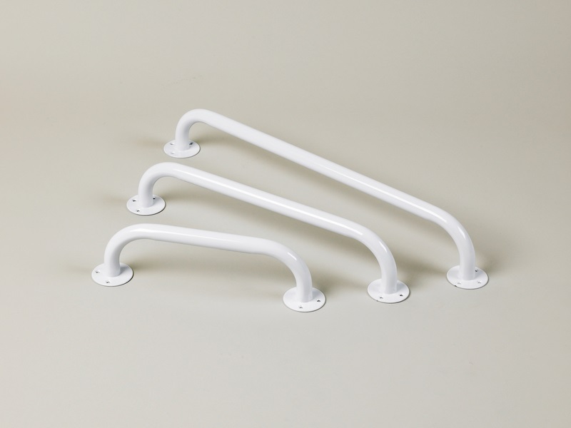 Barre murale blanche en acier, haut