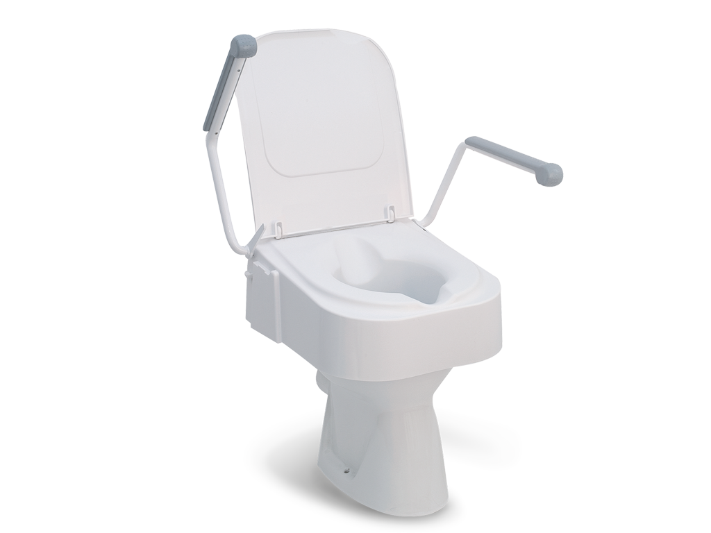 Rehausseur de toilette avec accoudoirs, réglable en hauteur TSE 150