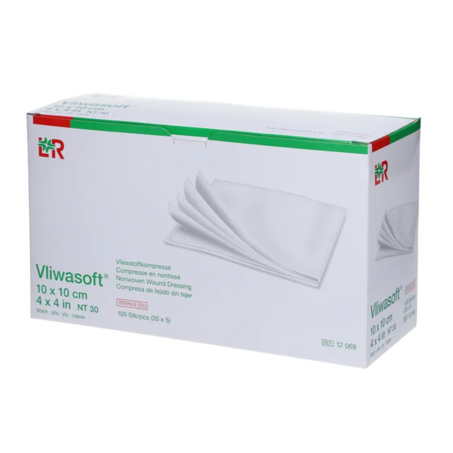 Compresse stérile prédécoupée non-tissée Vliwasoft