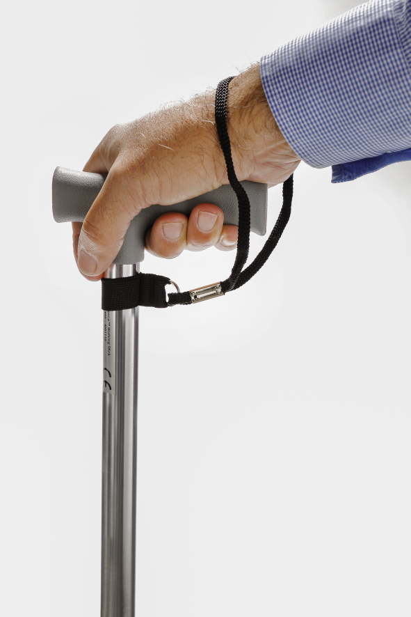 Lanière pour canne brun