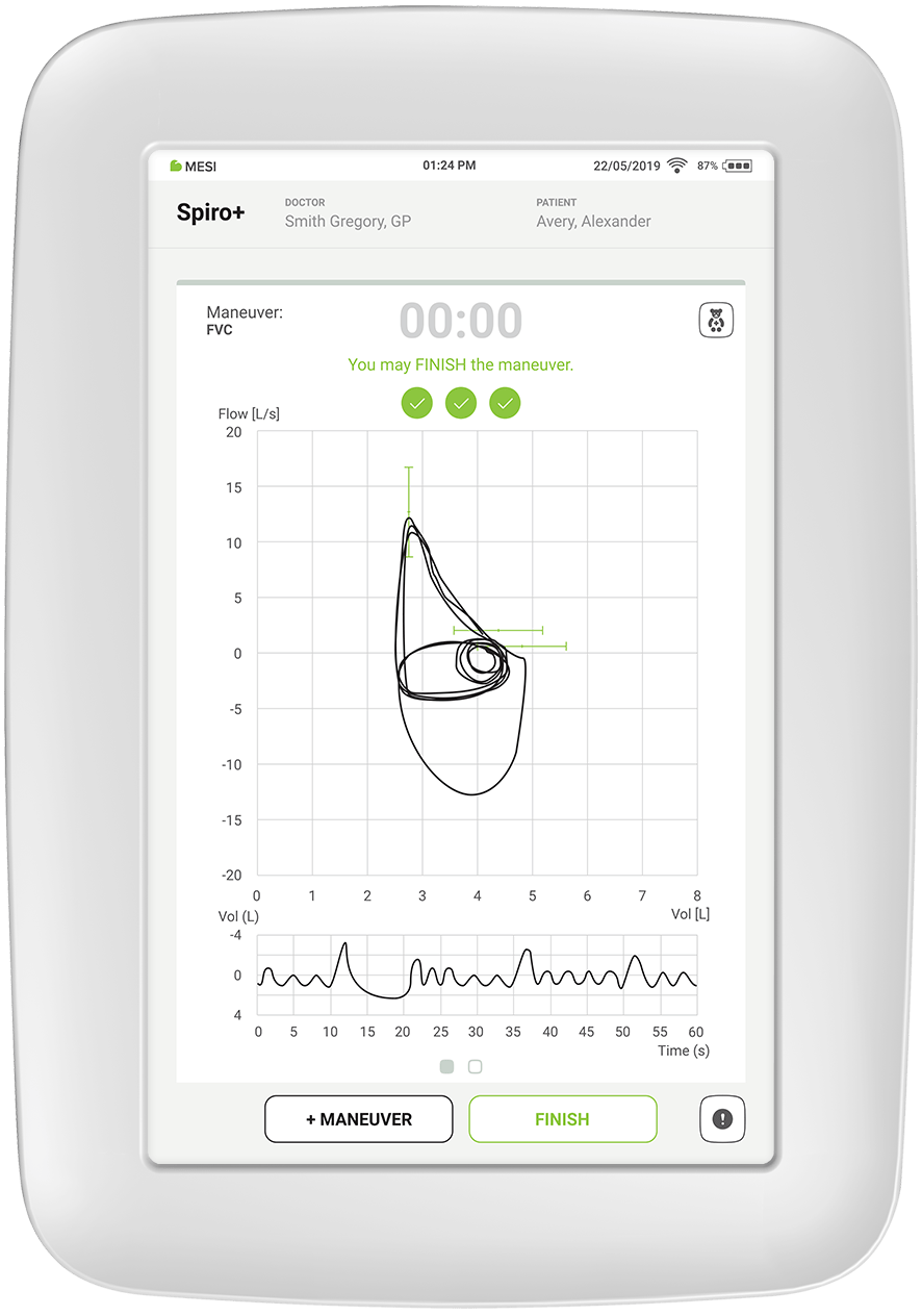 MESI app Spiro+ (logiciel)