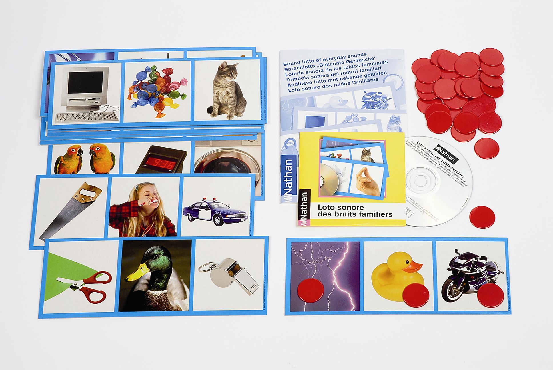 Lotto de sons et de bruits + images évocatrices 12 situations, CD -- 549217