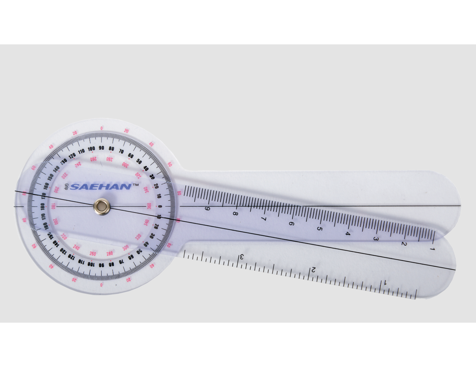 Goniomètre plastique - 0-360° (par 1°) - 15 cm