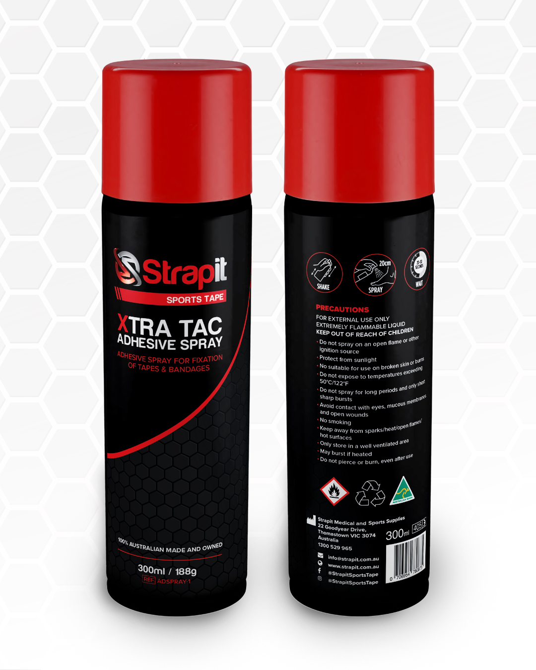 Strapit Pre Tape Spray - spray adhésif - 300ml