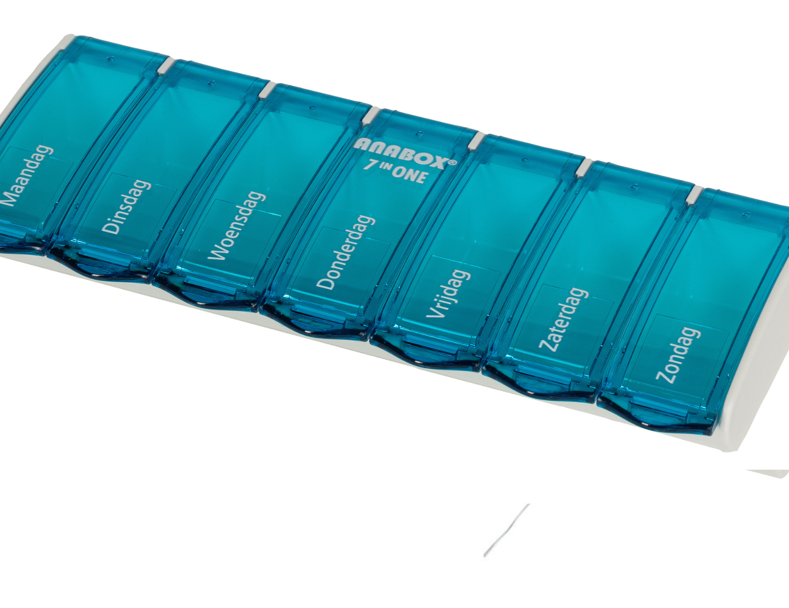 Boîte à médicaments ANABOX pour 7 jours, 1 compartiment par jour