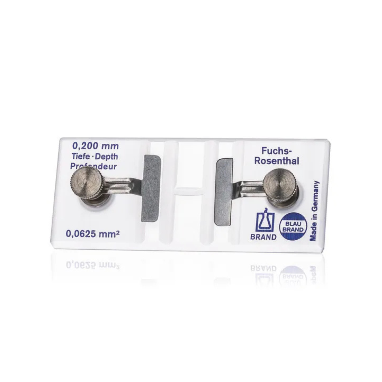Fuchs Rosenthal chambre de comptage double avec clip à ressort