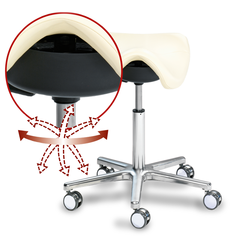 Chaise en forme de selle Swippo Flex