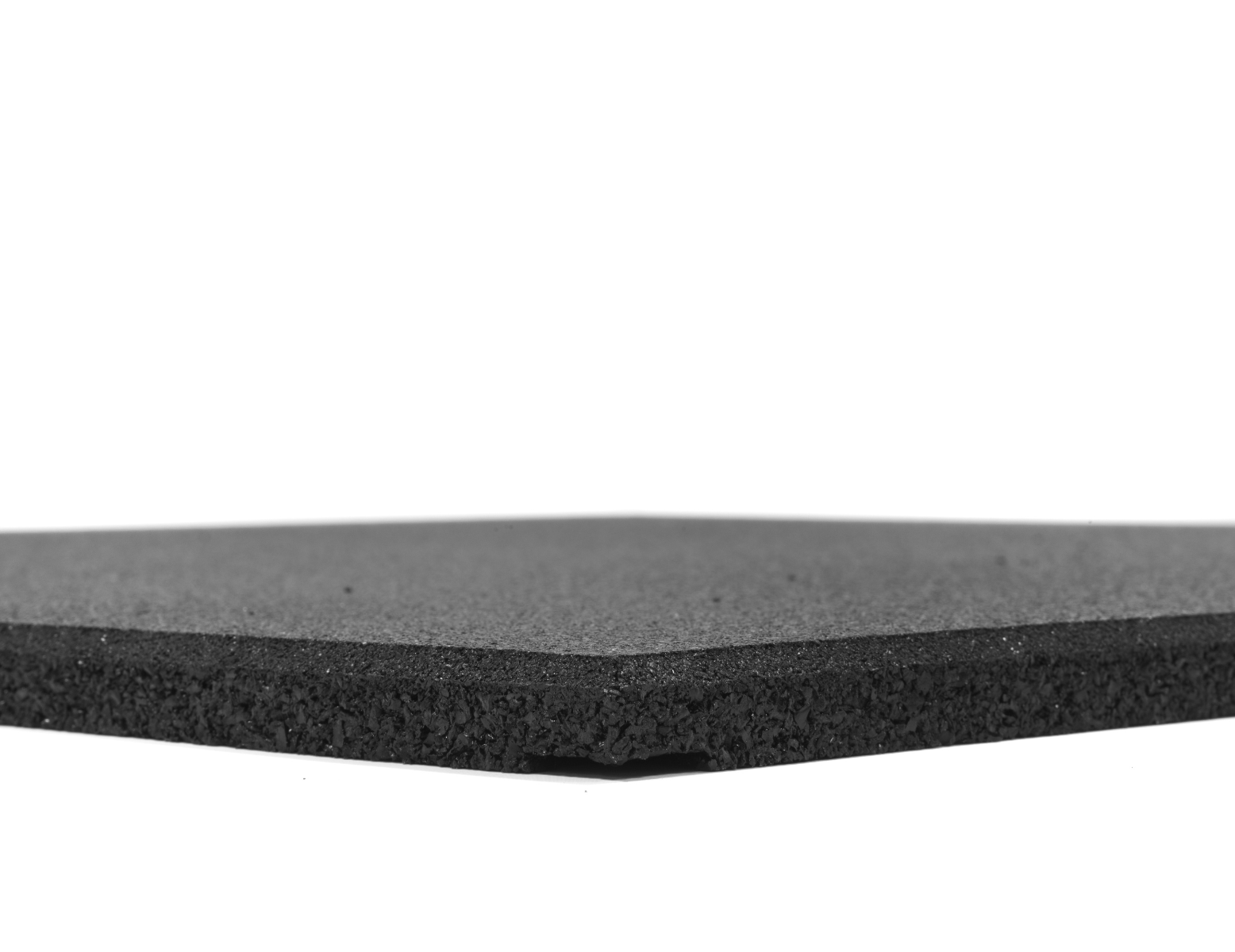 Dalle en caoutchouc - granulés fins - 100 x 100 x 2 cm - noir