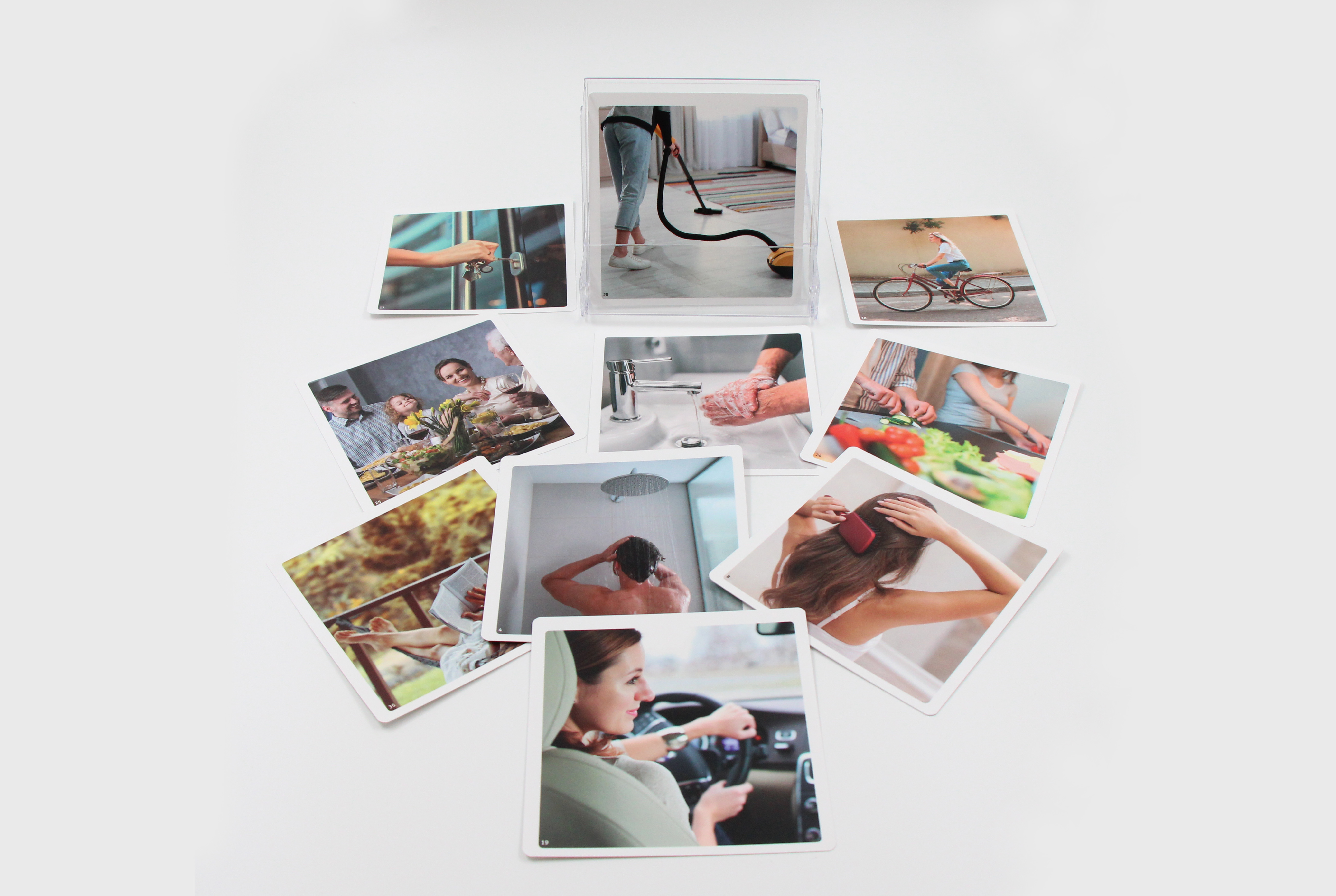 Boîte de photos - actions quotidiennes
