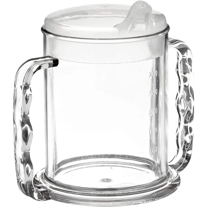 Gobelet transparent avec 2 poignées 285 ml