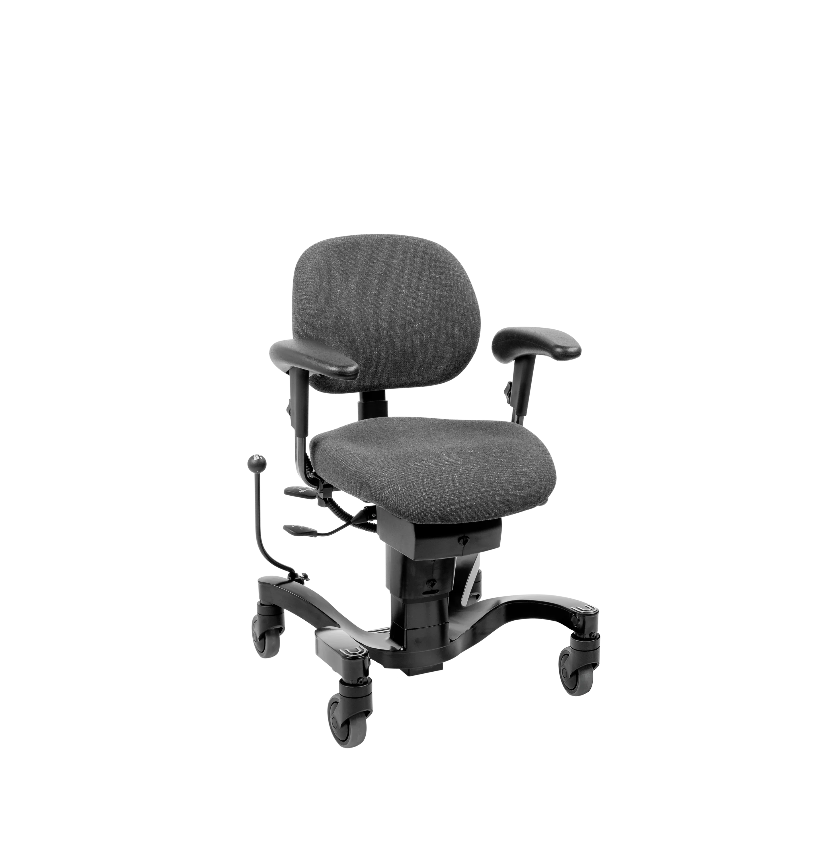 Chaise roulante trotteur Vela Tango 700E Standard - Skai - noir
