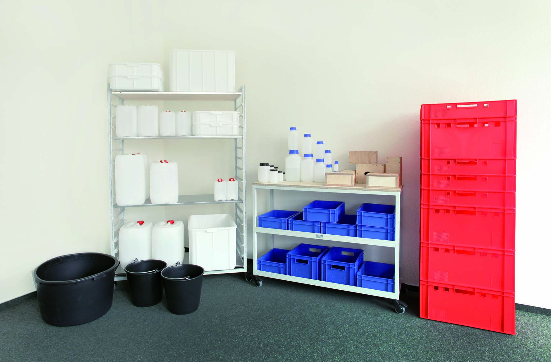 WorkPark WP - Boîtes-bidons-seaux - set de 63-pièces