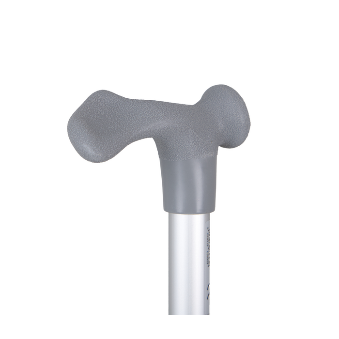 Canne en aluminium avec poignée anatomique Days métallique, gauche, 73 - 96 cm -- 412L