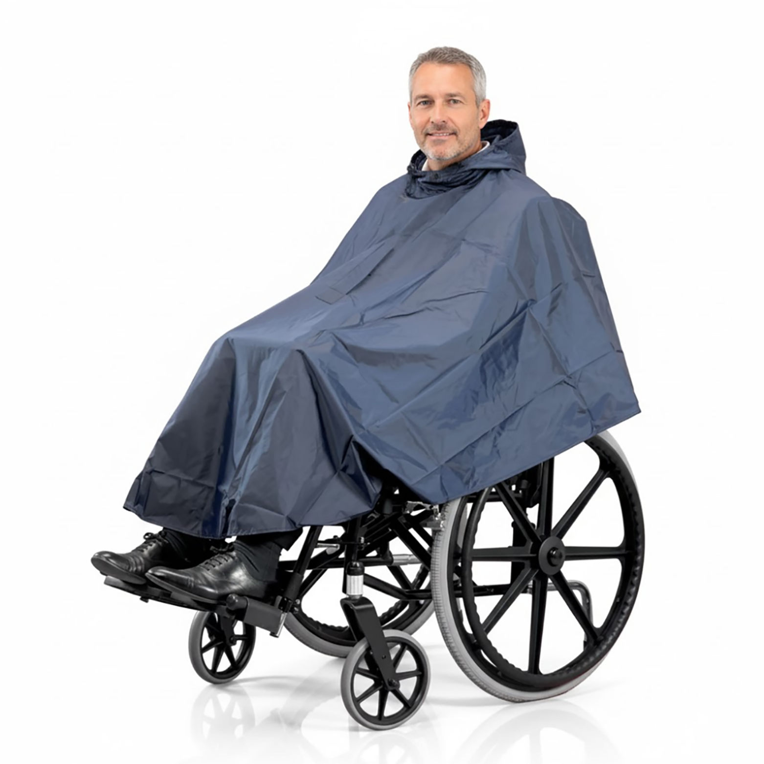 Poncho jusqu’aux genoux pour chaise roulante