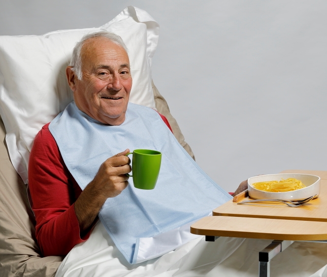 Bavoir en éponge avec pochette XL - bleu clair