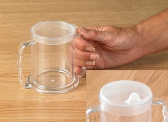 Gobelet transparent avec 2 poignées 285 ml